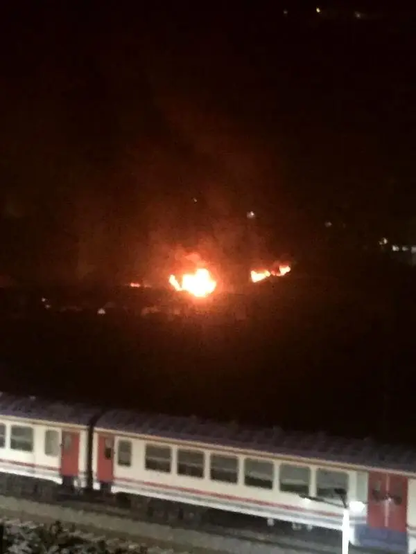 Karabük'te kereste fabrikasında yangın Karabük'te kereste fabrikasında yangın