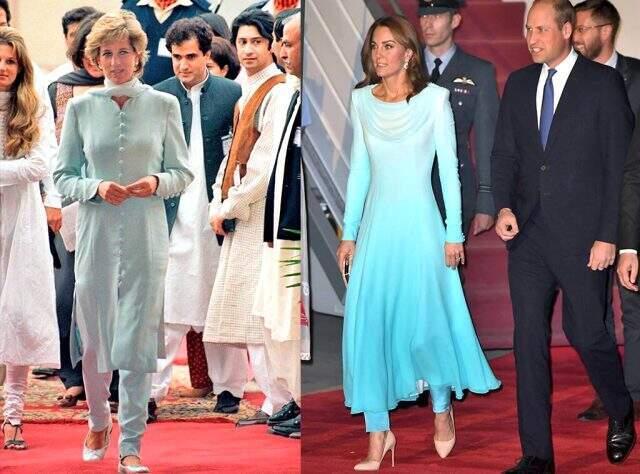 Kraliyet gelini Kate Middleton, Pakistan'da şıklığı ile kendine hayran bıraktı