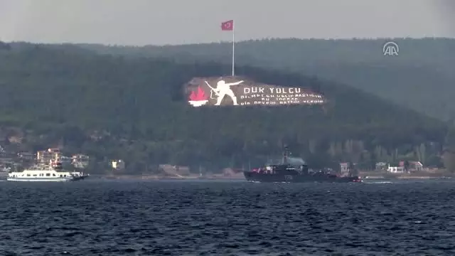 Rus askeri gemileri Çanakkale Boğazı'ndan geçti Rus askeri gemileri Çanakkale Boğazı'ndan geçti