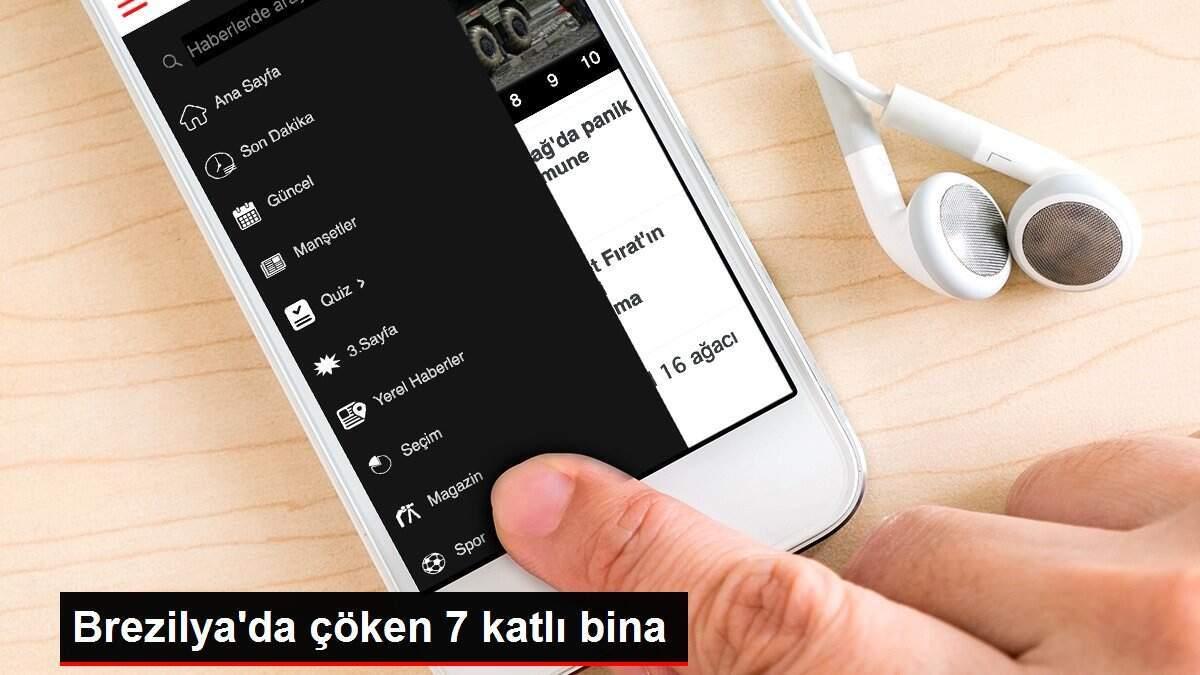Brezilya'da çöken 7 katlı bina