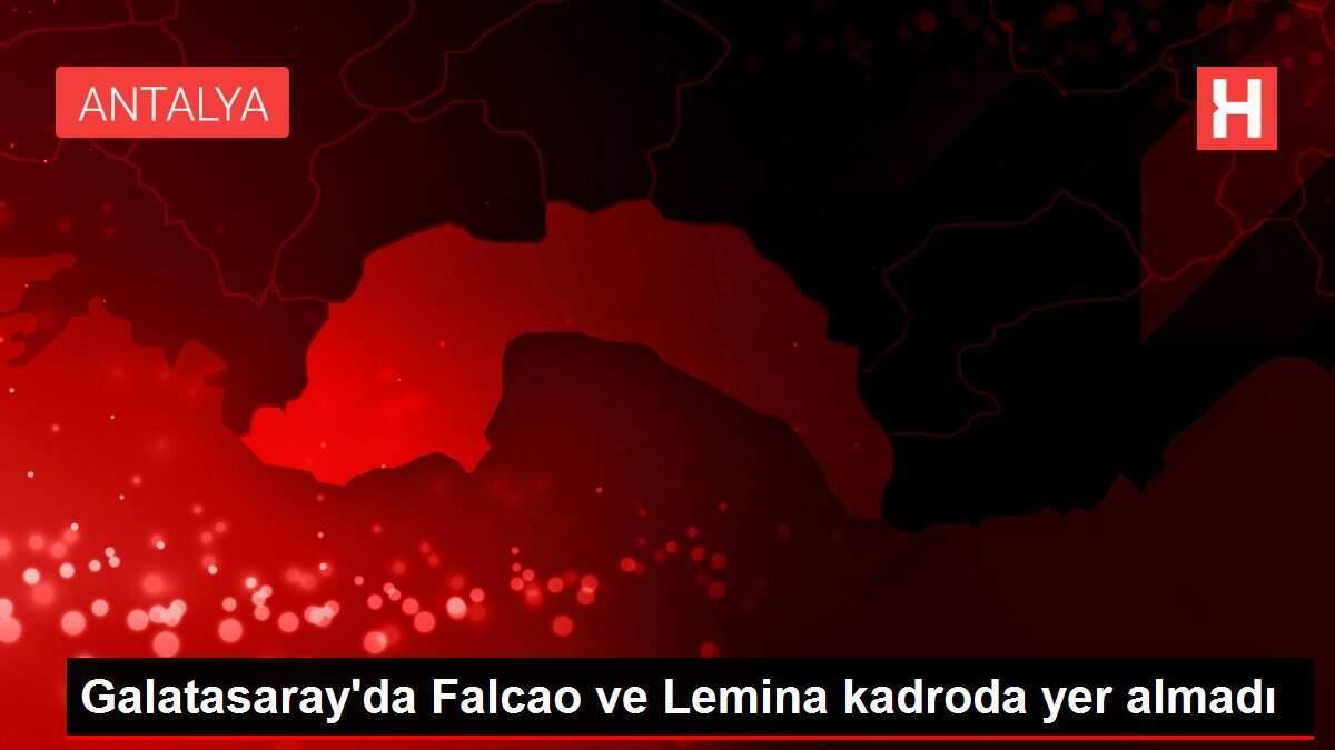 Galatasaray'da Falcao ve Lemina kadroda yer almadı Galatasaray'da Falcao ve Lemina kadroda yer almadı
