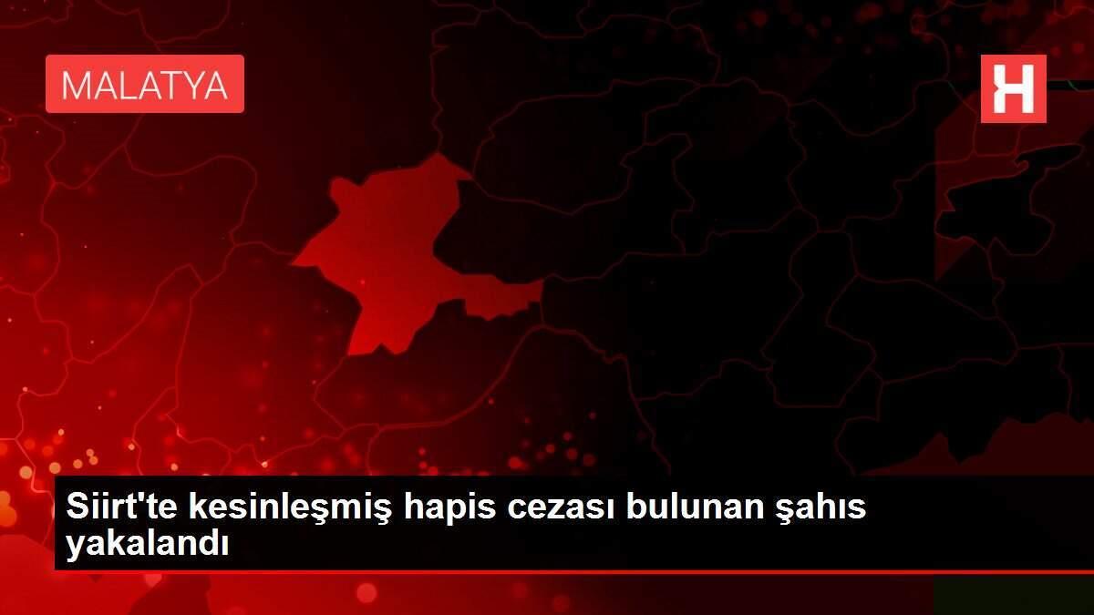 Siirt'te kesinleşmiş hapis cezası bulunan şahıs yakalandı Siirt'te kesinleşmiş hapis cezası bulunan şahıs yakalandı
