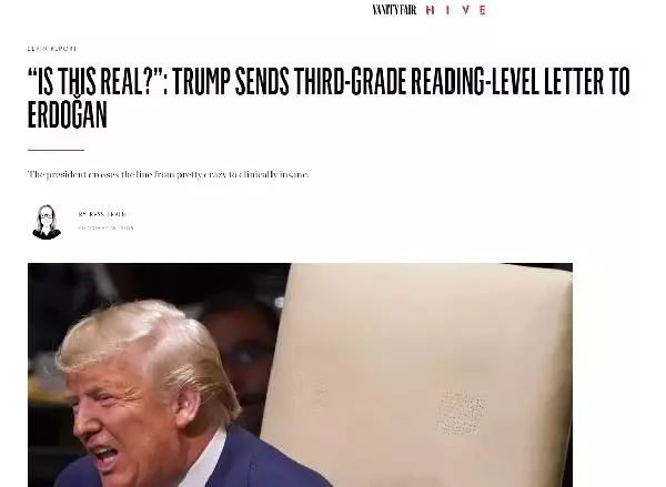 Trump'ın Erdoğan'a mektuba ABD medyası da tepki gösterdi Trump'ın Erdoğan'a mektuba ABD medyası da tepki gösterdi