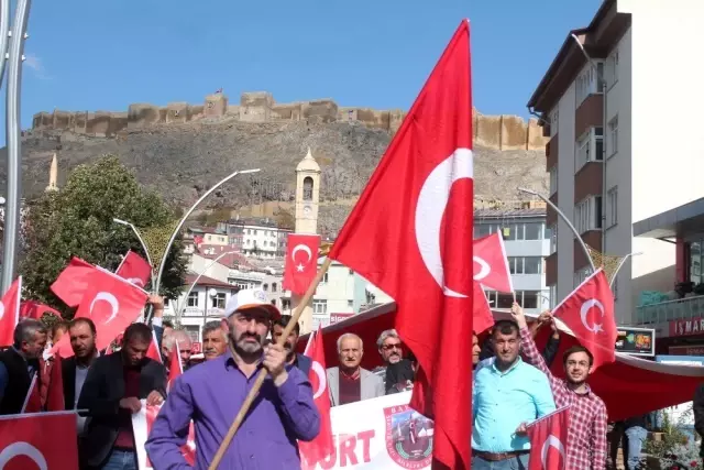 Bayburt'ta Mehmetçik'e destek yürüyüşü