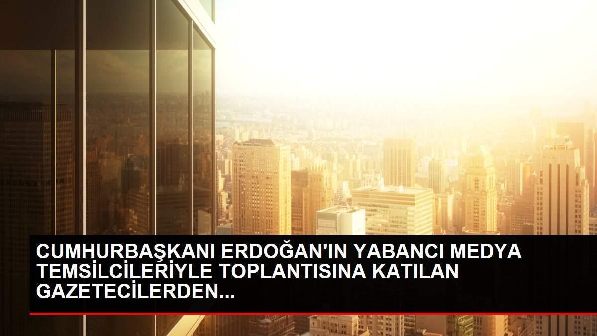 CUMHURBAŞKANI ERDOĞAN'IN YABANCI MEDYA TEMSİLCİLERİYLE TOPLANTISINA KATILAN GAZETECİLERDEN...