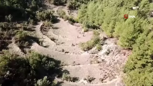 Fethiye'de kaybolan yaşlı adamı arama çalışmaları havadan görüntülendi Fethiye'de kaybolan yaşlı adamı arama çalışmaları havadan görüntülendi