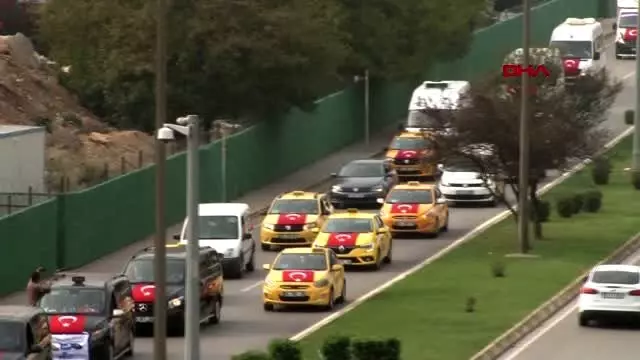 İstanbul sabiha gökçen'de barış pınarı harekatı'na destek konvoyu İstanbul sabiha gökçen'de barış pınarı harekatı'na destek konvoyu