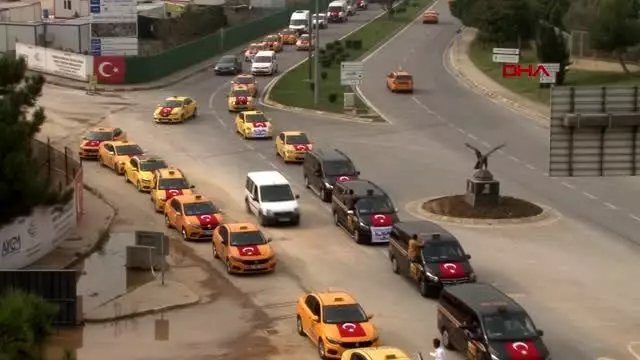 İstanbul sabiha gökçen'de barış pınarı harekatı'na destek konvoyu İstanbul sabiha gökçen'de barış pınarı harekatı'na destek konvoyu