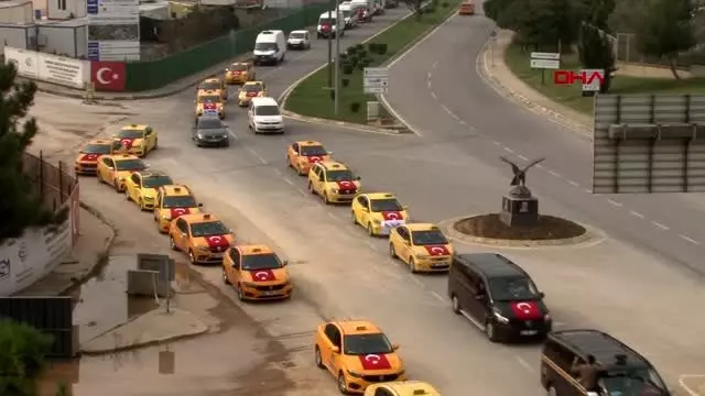 İstanbul sabiha gökçen'de barış pınarı harekatı'na destek konvoyu İstanbul sabiha gökçen'de barış pınarı harekatı'na destek konvoyu