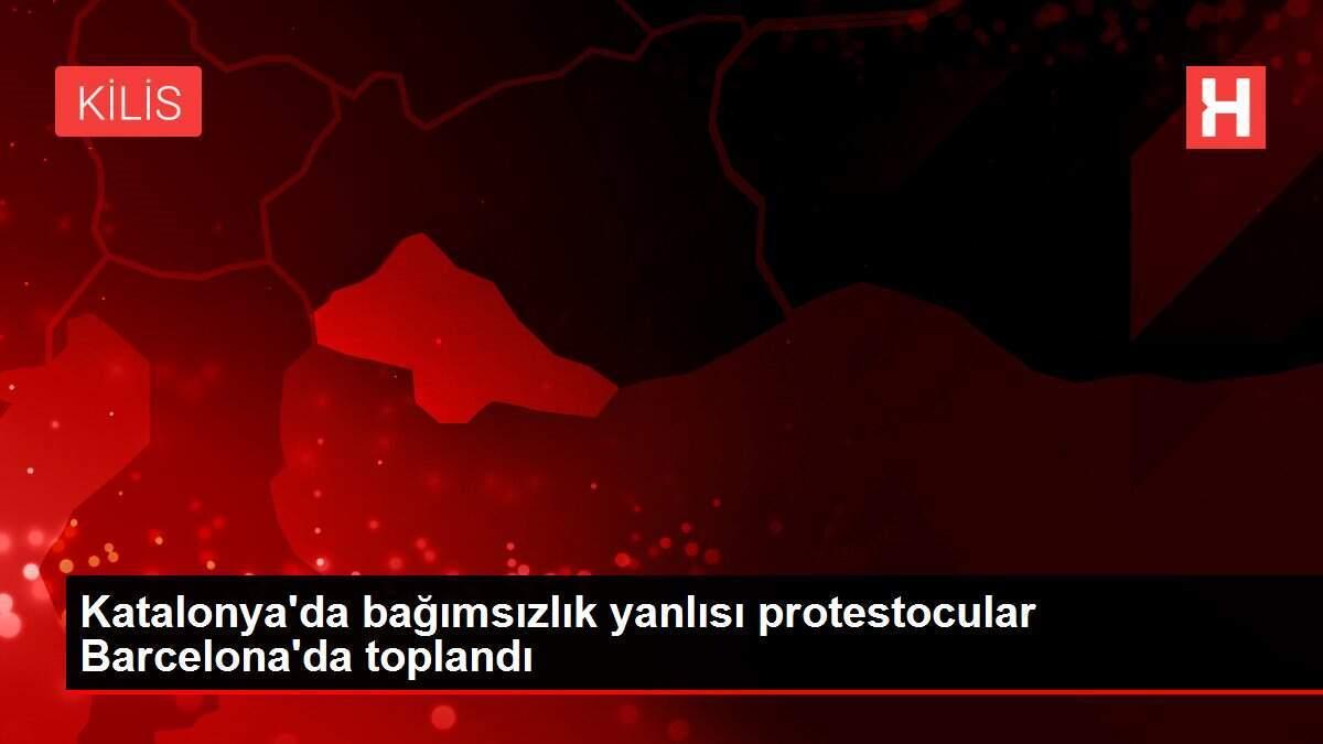 Katalonya'da bağımsızlık yanlısı protestocular Barcelona'da toplandı