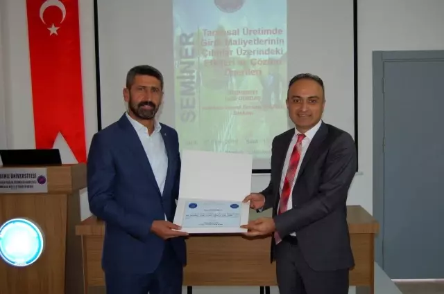 Kumluca'da 'Tarımsal Üretimde Maliyetler' konuşuldu Kumluca'da 'Tarımsal Üretimde Maliyetler' konuşuldu