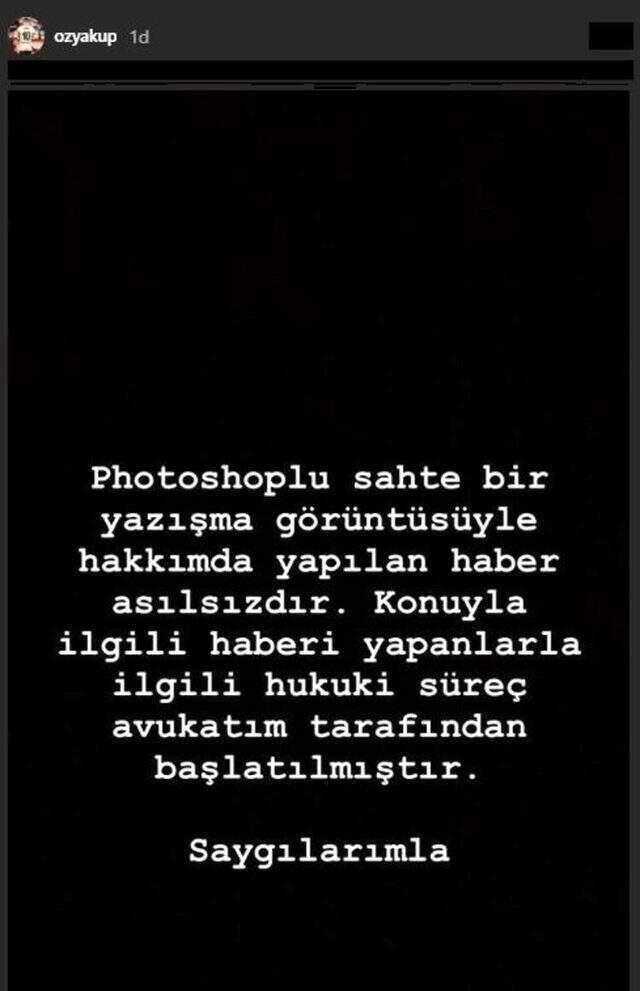 Melisa Aslı Pamuk ile aşk yaşarken başka kadına mesaj attığı söylenen Oğuzhan Özyakup iddiaları yalanladı