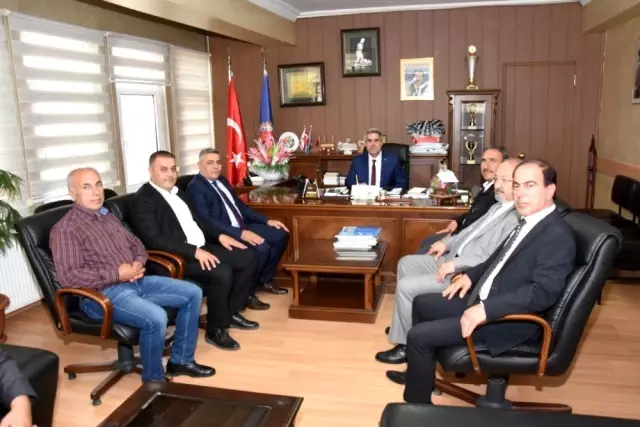 MTSO Başkanı Sadıkoğlu, Türk İş Malatya Temsilcisi Hikmet Kazgan'a ziyaret