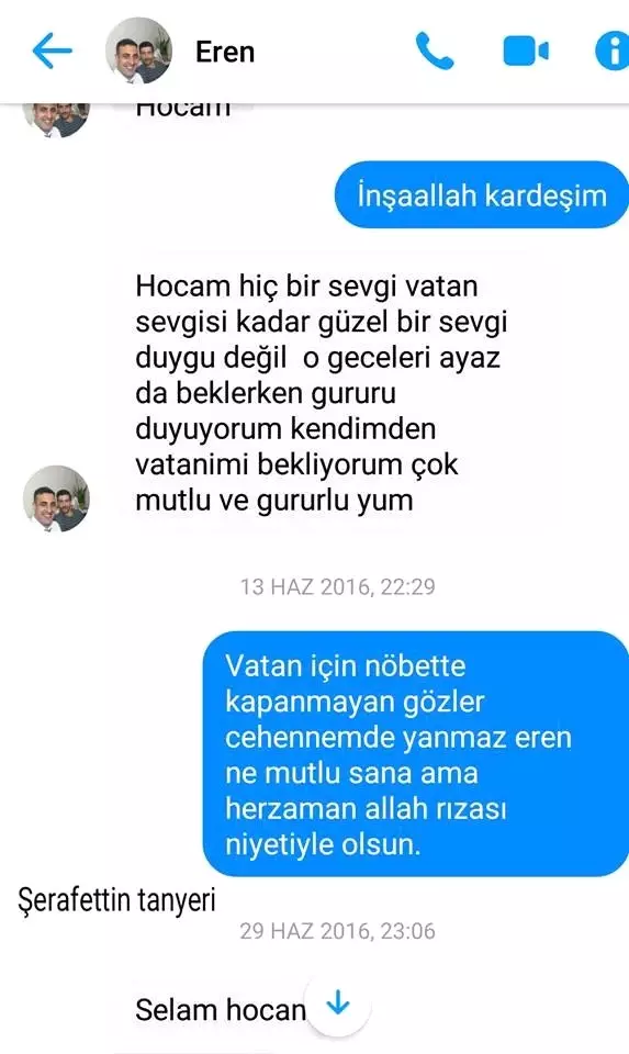 Şehit Uzman Çavuş Eren Öztürk'ün duygulandıran vasiyeti: 'Şehit olursam adıma cami yaptırın' Şehit Uzman Çavuş Eren Öztürk'ün duygulandıran vasiyeti: 'Şehit olursam adıma cami yaptırın'