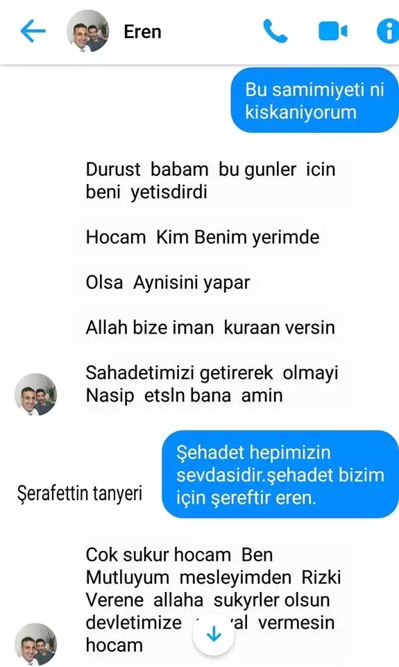 Şehit Uzman Çavuş Eren Öztürk'ün duygulandıran vasiyeti: 'Şehit olursam adıma cami yaptırın' Şehit Uzman Çavuş Eren Öztürk'ün duygulandıran vasiyeti: 'Şehit olursam adıma cami yaptırın'