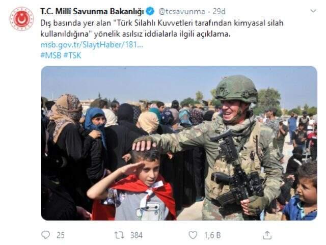 Son Dakika: Millî Savunma Bakanlığı, 'TSK'nın kimyasal silah kullandığı' iddialarını yalanladı