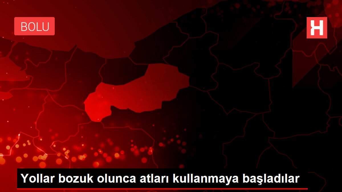 Yollar bozuk olunca atları kullanmaya başladılar Yollar bozuk olunca atları kullanmaya başladılar