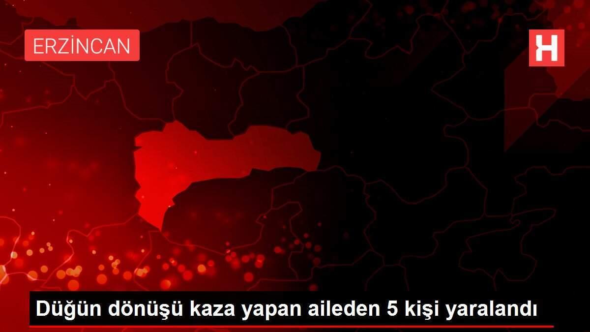 Düğün dönüşü kaza yapan aileden 5 kişi yaralandı