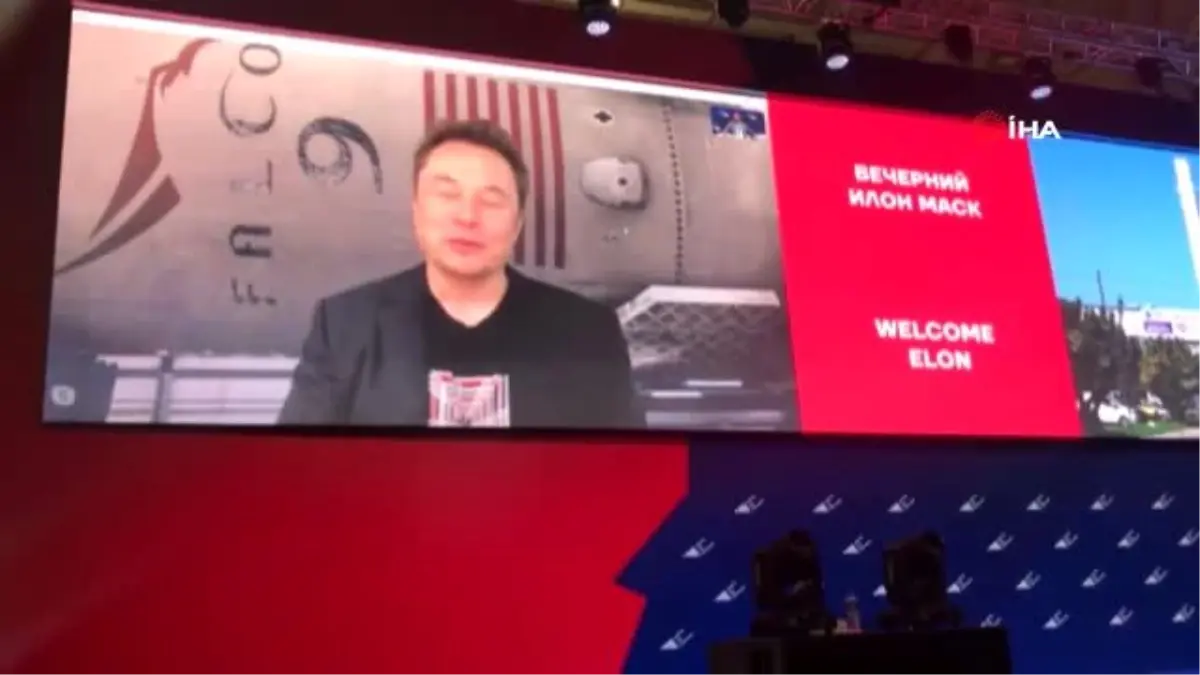 Elon Musk, Telekonferans ile Rusya'ya Bağlandı
