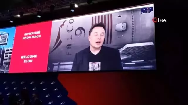 Elon Musk, Telekonferans ile Rusya'ya Bağlandı