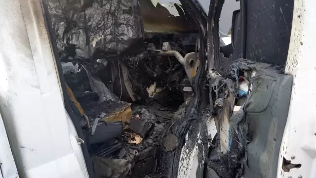 Kulu'da kamyonetin kundaklandığı iddiası