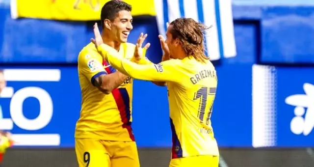 Messi, Suarez ve Griezmann attı, Barcelona Eibar'ı 3-0 mağlup etti Messi, Suarez ve Griezmann attı, Barcelona Eibar'ı 3-0 mağlup etti