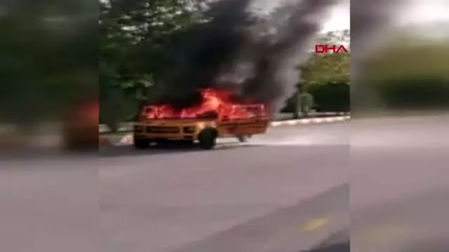 Osmaniye üniversiteli öğrencilerin tasarladığı elektrikli araç yandı Osmaniye üniversiteli öğrencilerin tasarladığı elektrikli araç yandı