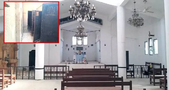 Terör örgütü PKK/YPG'nin karargah ve cezaevi olarak kullandığı kilise kurtarıldı: Temizlenip ibadete açılacak Terör örgütü PKK/YPG'nin karargah ve cezaevi olarak kullandığı kilise kurtarıldı: Temizlenip ibadete açılacak