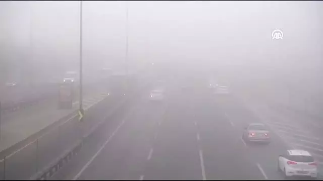 Yoğun sis hayatı olumsuz etkiledi