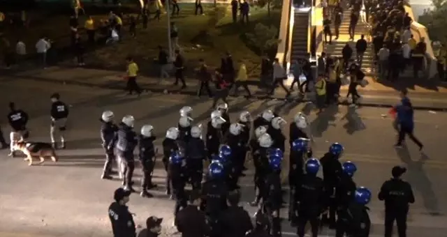 Ankaragücü-Beşiktaş maçının ardından kavga çıktı! 3 polis yaralandı
