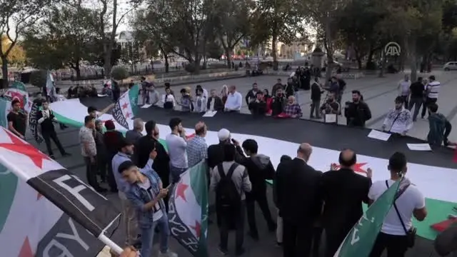 Arap STK'lardan Barış Pınarı Harekatı'na destek mitingi (1) Arap STK'lardan Barış Pınarı Harekatı'na destek mitingi (1)