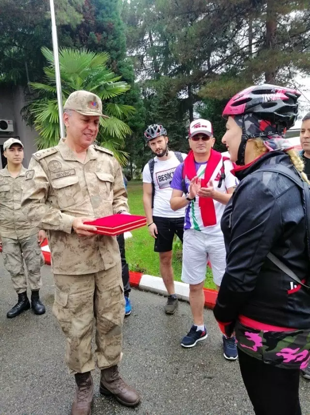 Barış Pınarı Harekatına destek için pedal çevirdiler Barış Pınarı Harekatına destek için pedal çevirdiler