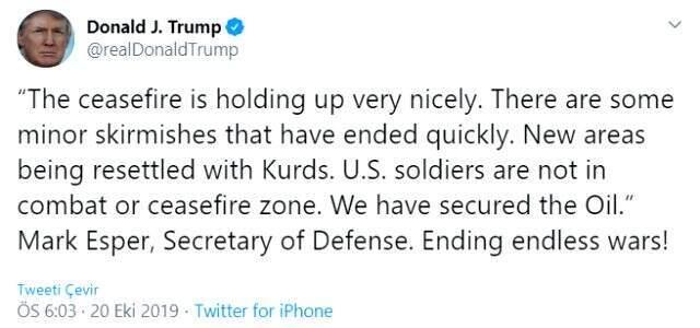 Savunma Bakanı Esper'in soyadını yanlış yazan Trump'tan yeni mesaj