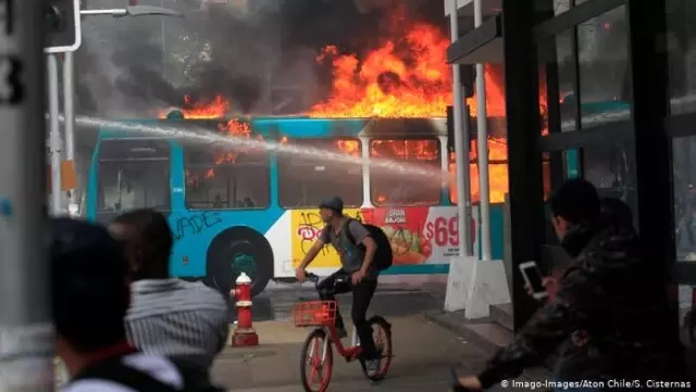 Şili'deki protestolarda kan döküldü Şili'deki protestolarda kan döküldü