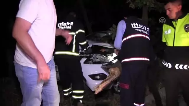 Tekirdağ'da trafik kazası: 3 yaralı Tekirdağ'da trafik kazası: 3 yaralı