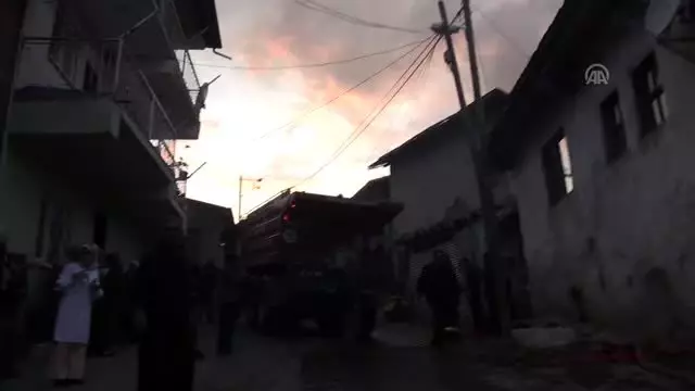 Tokat'ta ev yangını (2)