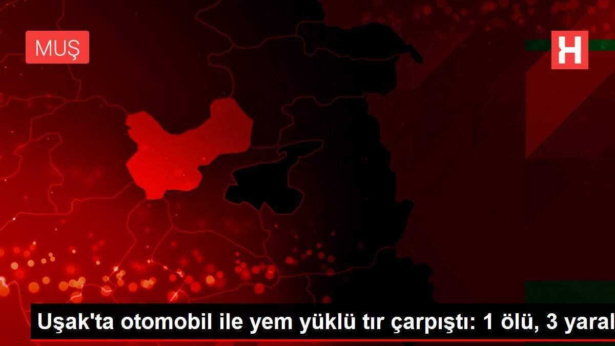 Uşak'ta otomobil ile yem yüklü tır çarpıştı: 1 ölü, 3 yaralı
