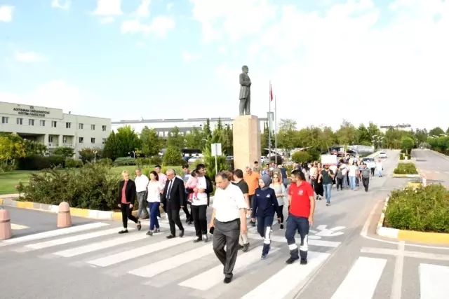Adıyaman Üniversitesinde sağlıklı yaşam yürüyüşü yapıldı Adıyaman Üniversitesinde sağlıklı yaşam yürüyüşü yapıldı