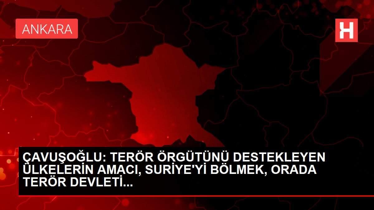 ÇAVUŞOĞLU: TERÖR ÖRGÜTÜNÜ DESTEKLEYEN ÜLKELERİN AMACI, SURİYE'Yİ BÖLMEK, ORADA TERÖR DEVLETİ...