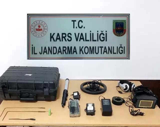 Kars'ta izinsiz kazı yapanlar yakalandı