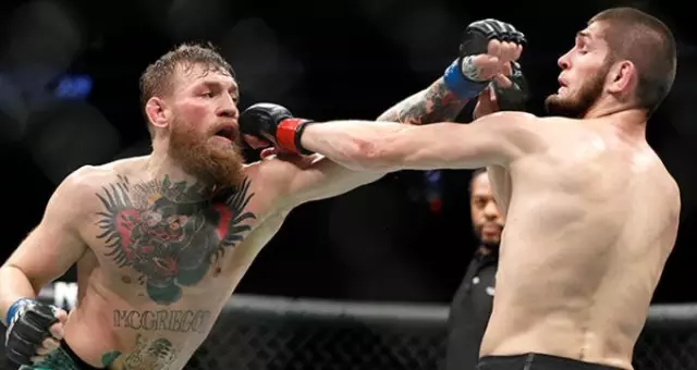 Khabib ve McGregor arasında küfürlü tartışma Khabib ve McGregor arasında küfürlü tartışma