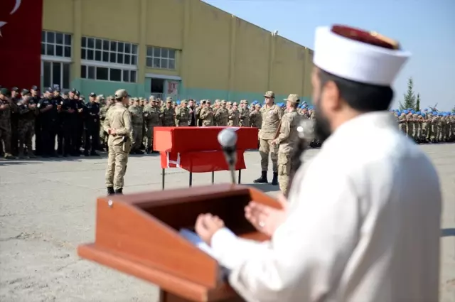 Mardin'de şehit asker için tören Mardin'de şehit asker için tören