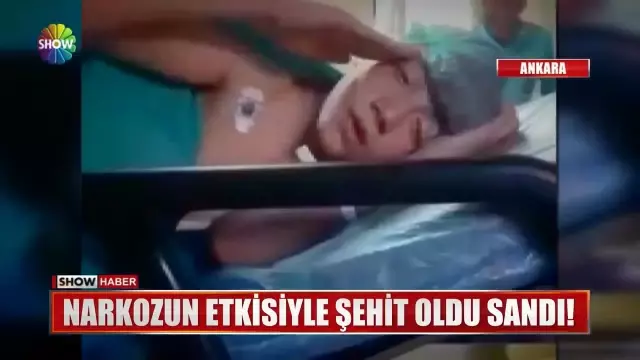 Narkozun etkisiyle şehit olduğunu sanan genç güldürdü Narkozun etkisiyle şehit olduğunu sanan genç güldürdü