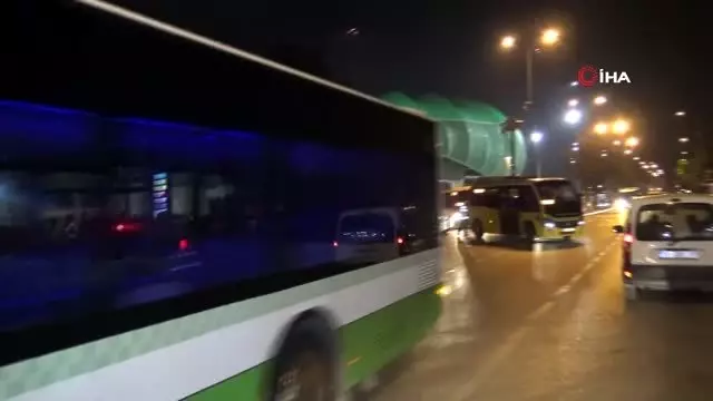 Özel Halk Otobüsleri Barış Pınarı için kornaya bastı