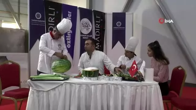 Sebze ve meyve dekorları meraklı gözlerin ilgi odağı oldu