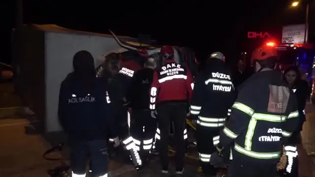 Düzce'de zincirleme kaza 1 ölü, 4 yaralı Düzce'de zincirleme kaza 1 ölü, 4 yaralı