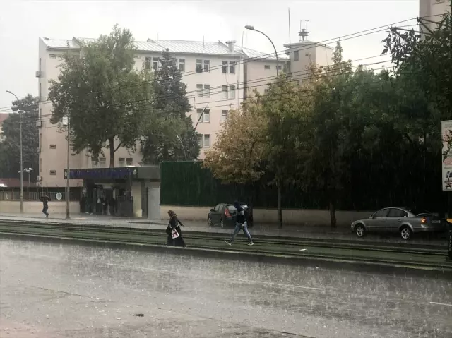 Gaziantep'te şiddetli yağış