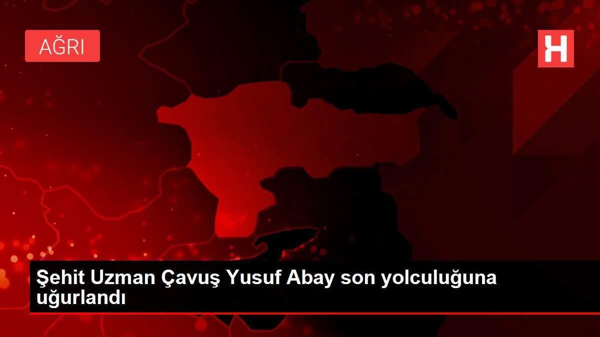 Şehit Uzman Çavuş Yusuf Abay son yolculuğuna uğurlandı Şehit Uzman Çavuş Yusuf Abay son yolculuğuna uğurlandı