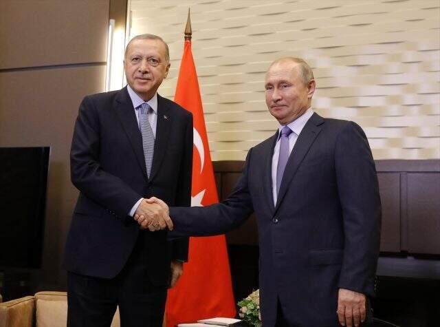 Son Dakika: Cumhurbaşkanı Erdoğan ve Putin arasındaki görüşme başladı