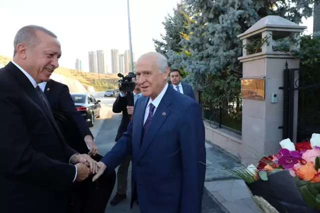 Cumhurbaşkanı Erdoğan, MHP Lideri Bahçeli'yi ziyaret etti